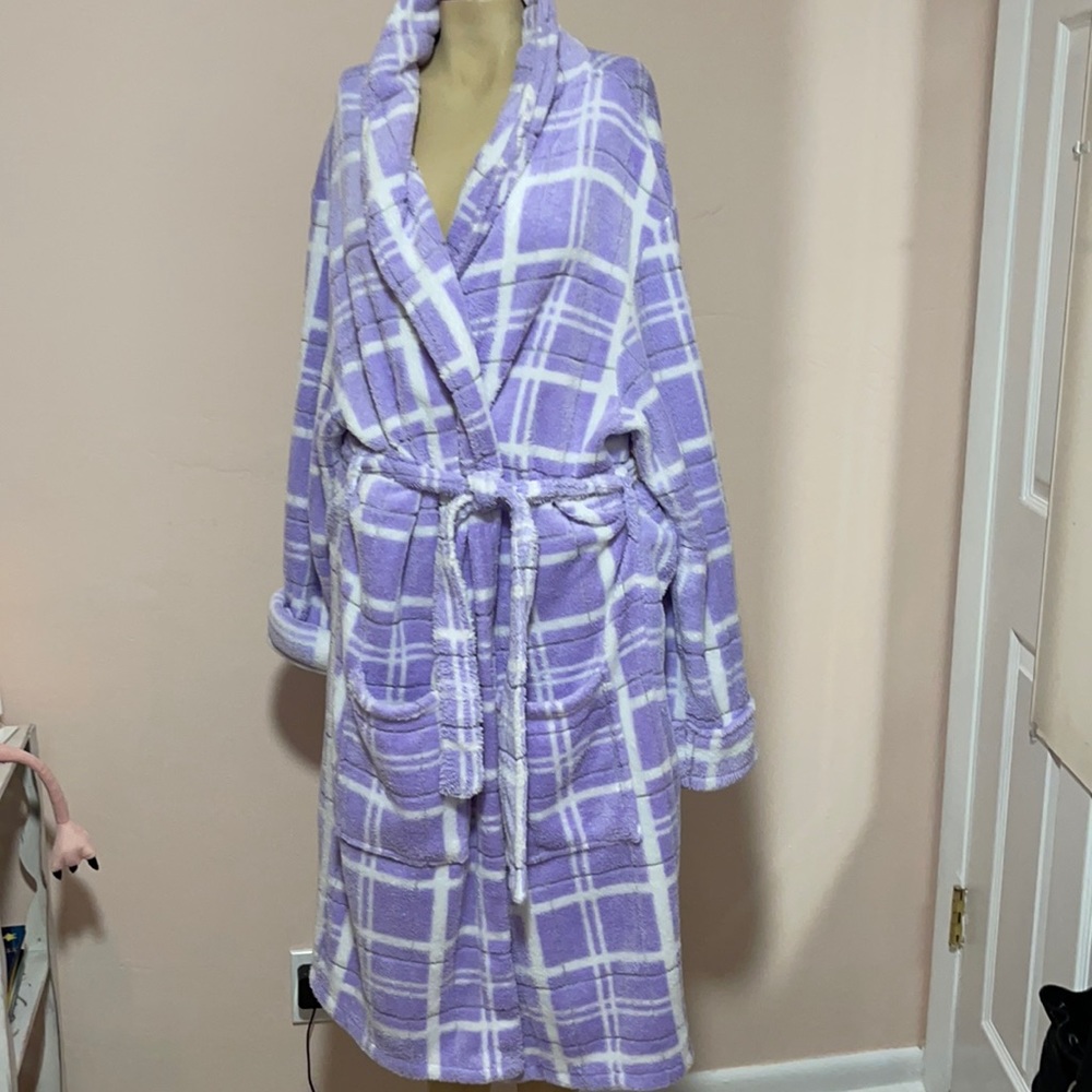 Coastal Club fuzzy bathrobe robe Large